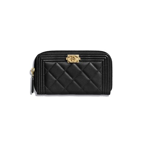 chanel boy continental wallet|boy chanel zipped wallet.